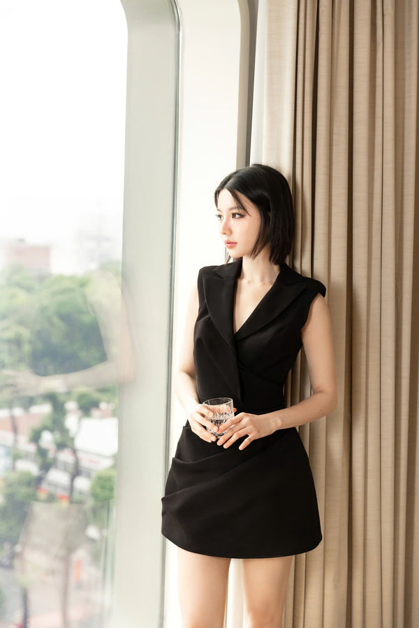 VILUS DRESS - ĐẦM CÔNG SỞ CỔ V HIỆN ĐẠI