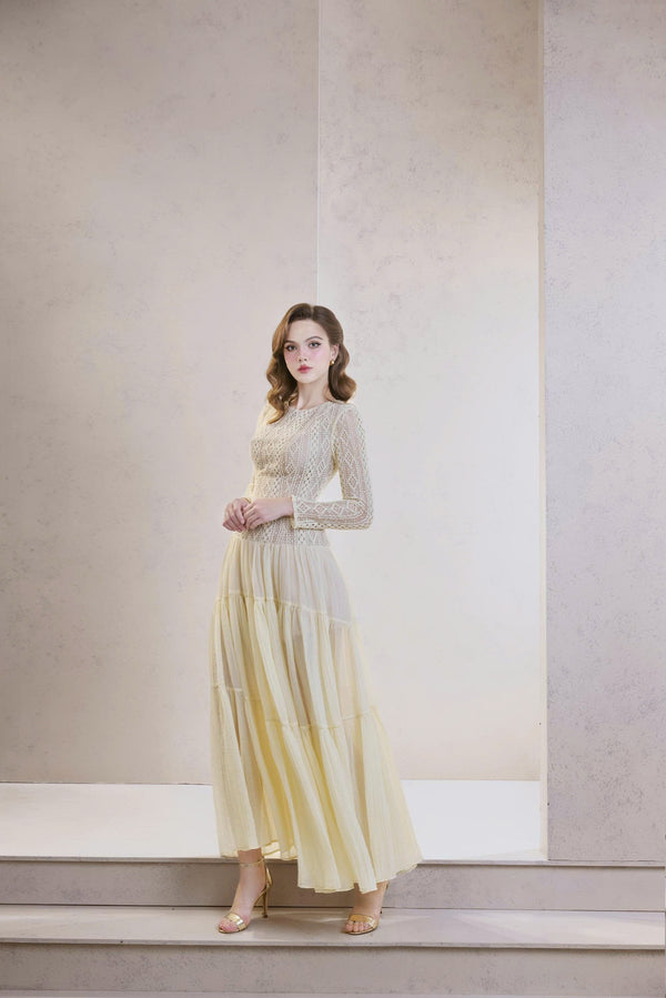 COLE DRESS - ĐẦM REN MỀM MẠI DÁNG DÀI