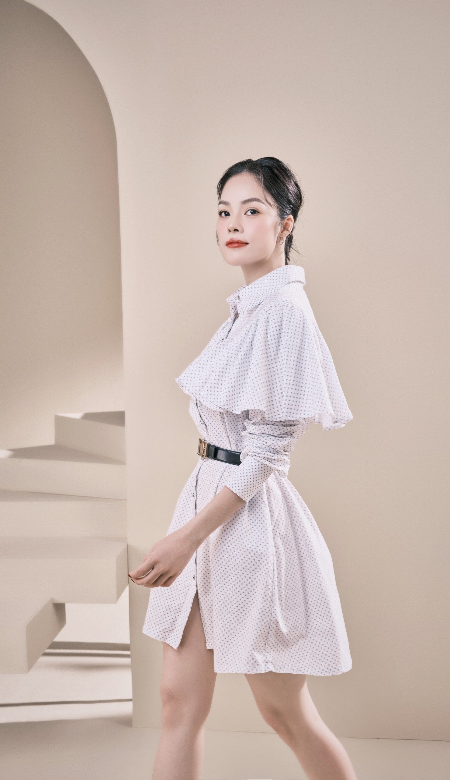 Rashima Dress - Đầm Tay Dài Mini Dáng Sơ Mi – DARLING DIVA VN